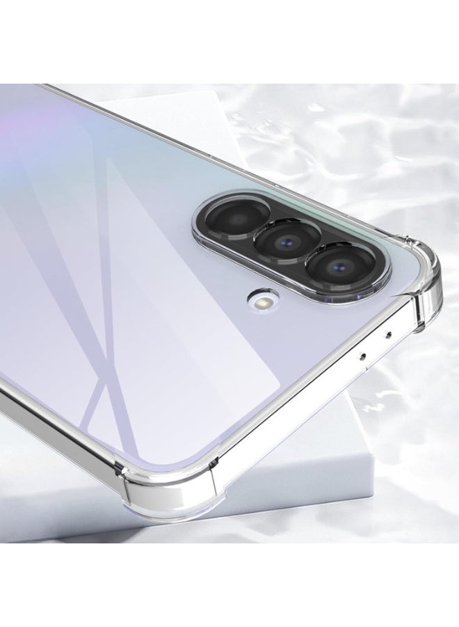 BORTONY Samsung Galaxy A57 5G Clear Case with 2-Pack Tempered Glass Shockproof Bumper and Non-Yellowing Drop Protection Slim Fit Cover Samsung Galaxy A57 5G - Image 4